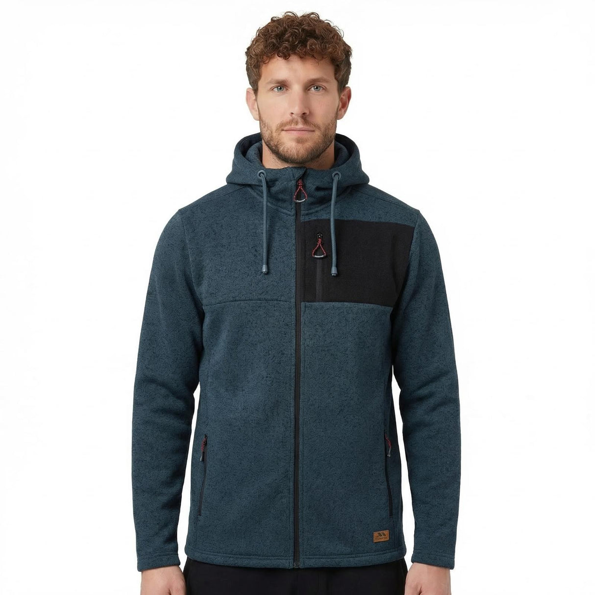 Trespass Mens Uig Fleece Jacket Dark Teal