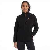 Trespass Womens Quake Leather Trim Fleece Jacket Black