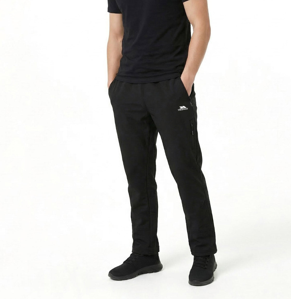 Trespass Mens Ryder Trousers Black