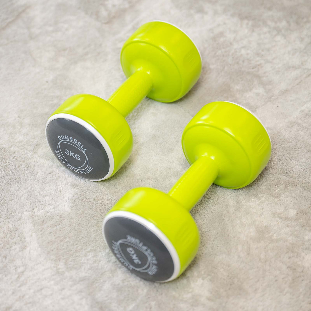Body Sculpture Vinyl Dumbbell Set - 2 x 3kg