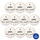 Peil Gaelic Trainer Football Size 5 White - 10 Pack