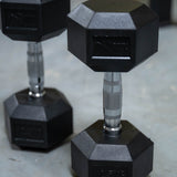Rival Rubber Hex Dumbbell 12.5kg Pair