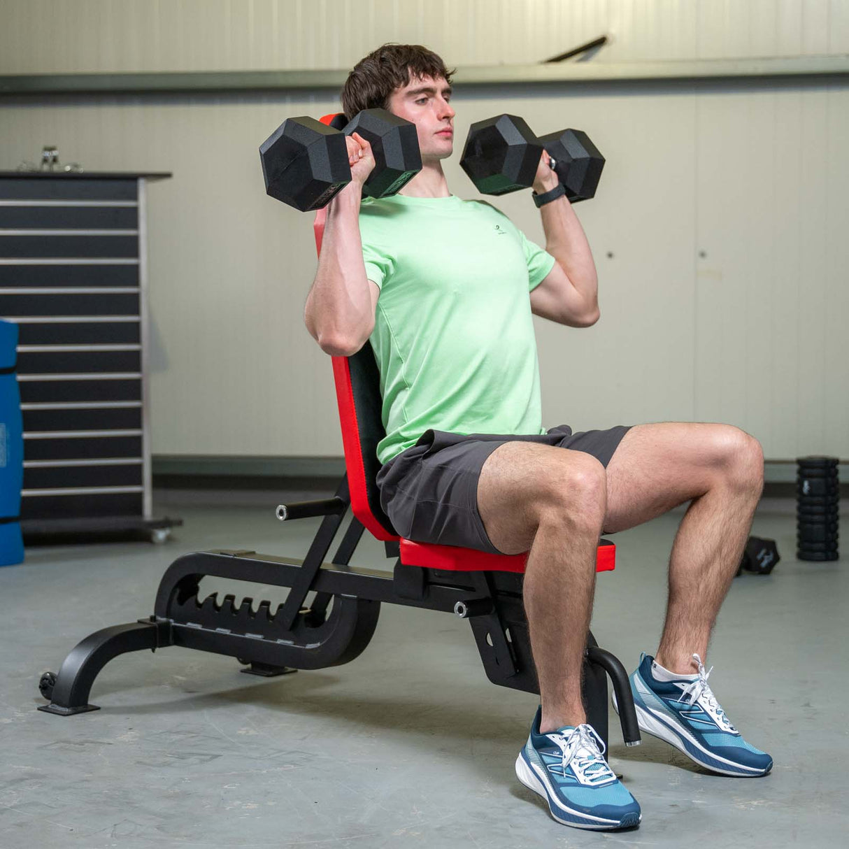 Rival Rubber Hex Dumbbell 17.5kg Pair