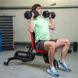 Rival Rubber Hex Dumbbell 17.5kg Pair