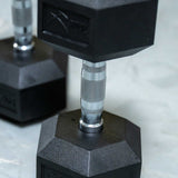 Rival Rubber Hex Dumbbell 17.5kg Pair