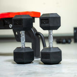 Rival Rubber Hex Dumbbell 25kg Pair