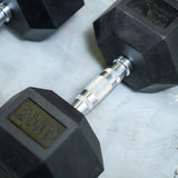 Rival Rubber Hex Dumbbell 25kg Pair