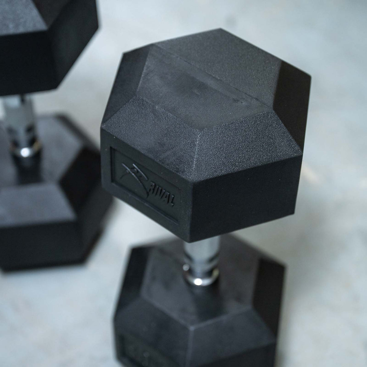 Rival Rubber Hex Dumbbell 30kg Pair