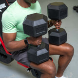 Rival Rubber Hex Dumbbell 40kg Pair