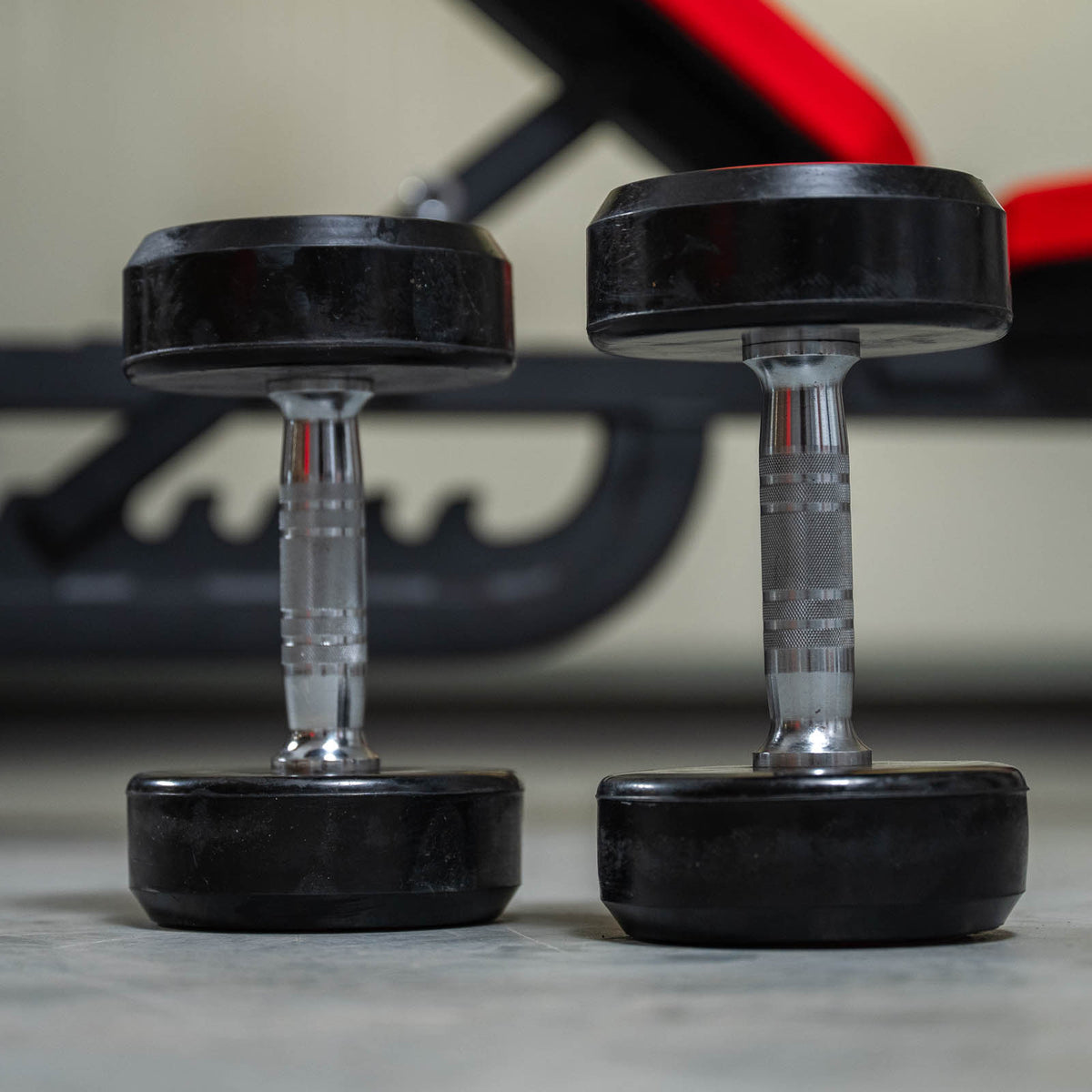 Rival Round Rubber Dumbbells - 10kg Pair