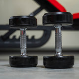 Rival Round Rubber Dumbbells - 10kg Pair