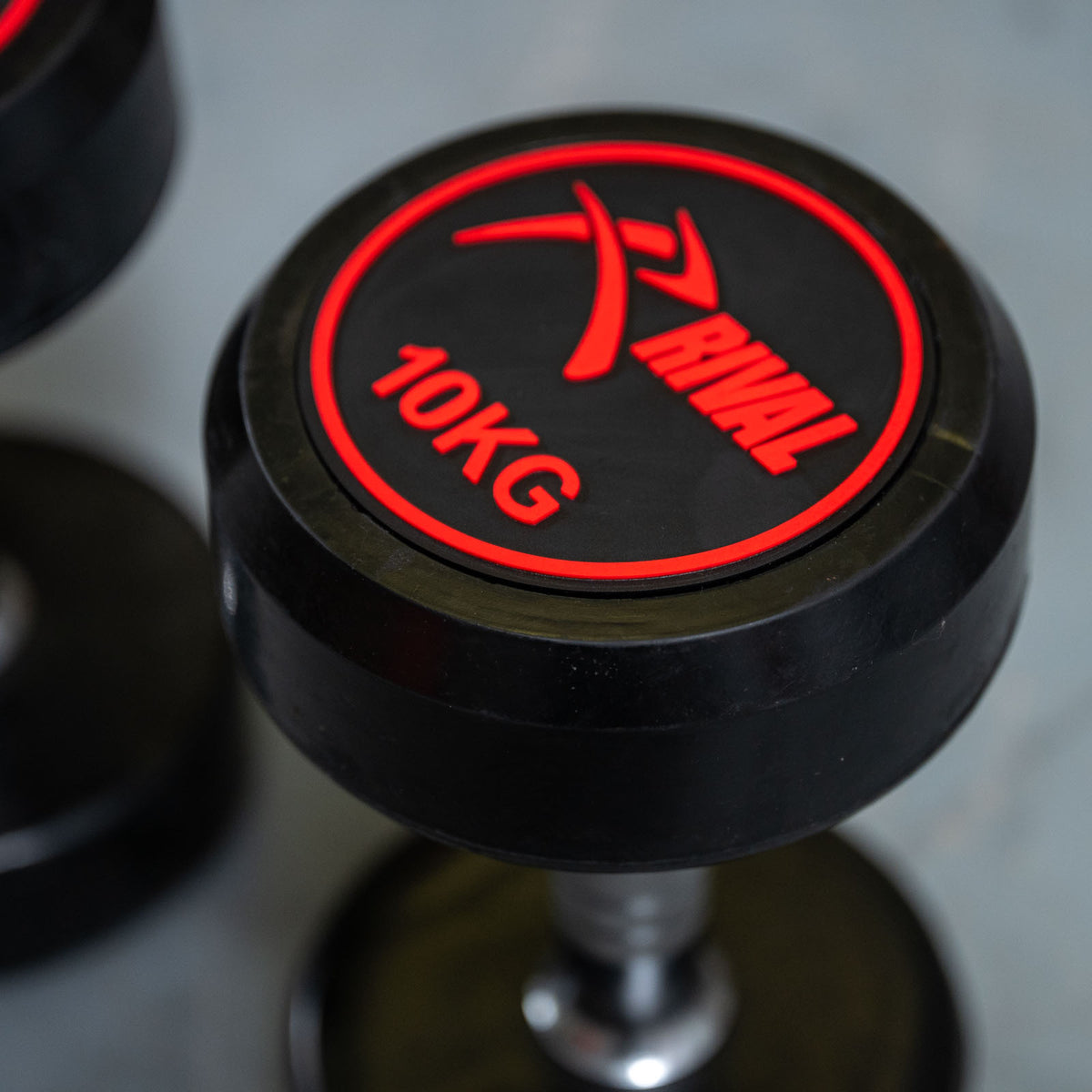 Rival Round Rubber Dumbbells - 10kg Pair