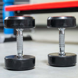 Rival Round Rubber Dumbbells - 12.5kg Pair