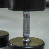 Rival Rubber Round Dumbell 15kgPair Blk