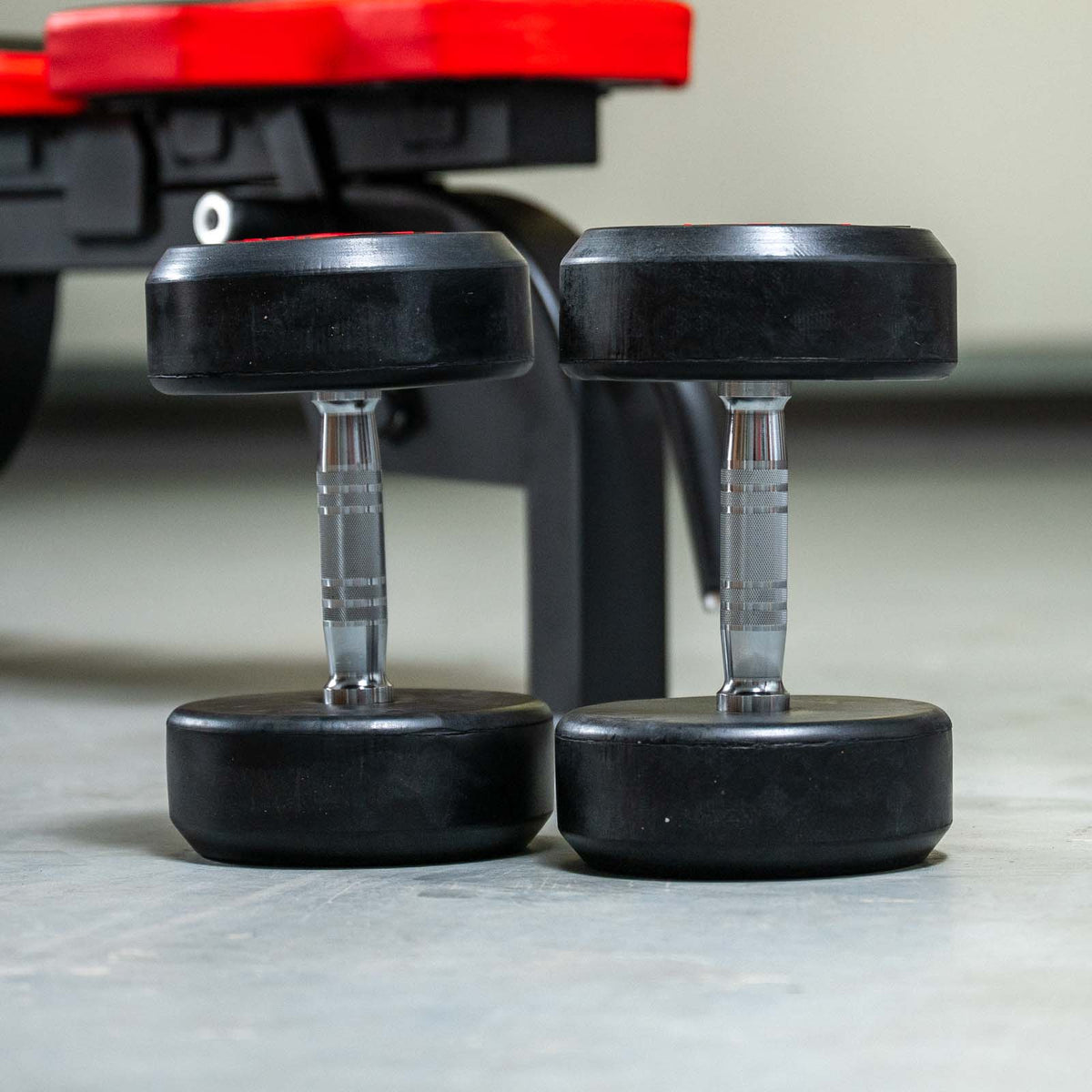 Rival Round Rubber Dumbbells - 17.5kg Pair