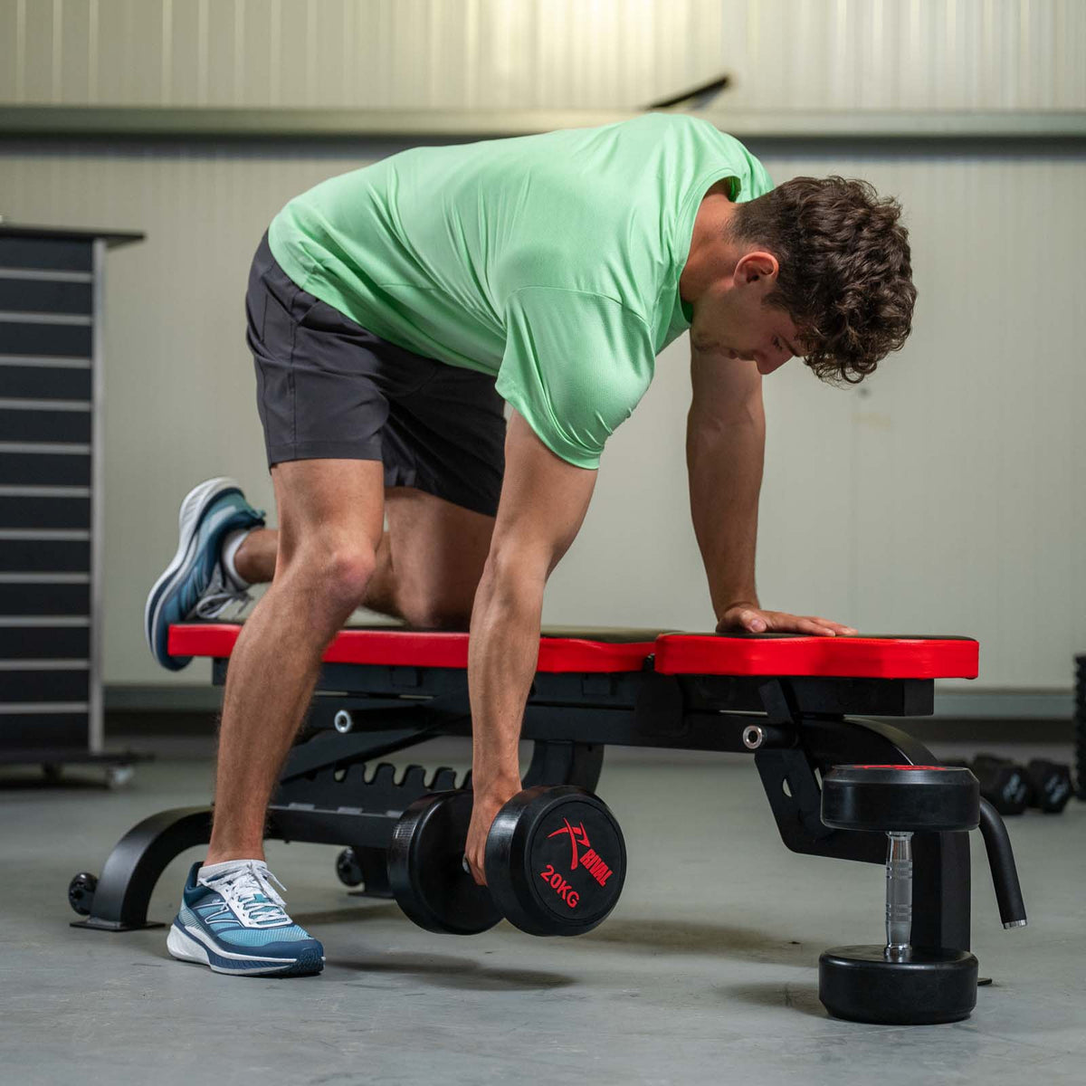 Rival Round Rubber Dumbbells - 20kg Pair