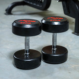 Rival Round Rubber Dumbbells - 20kg Pair
