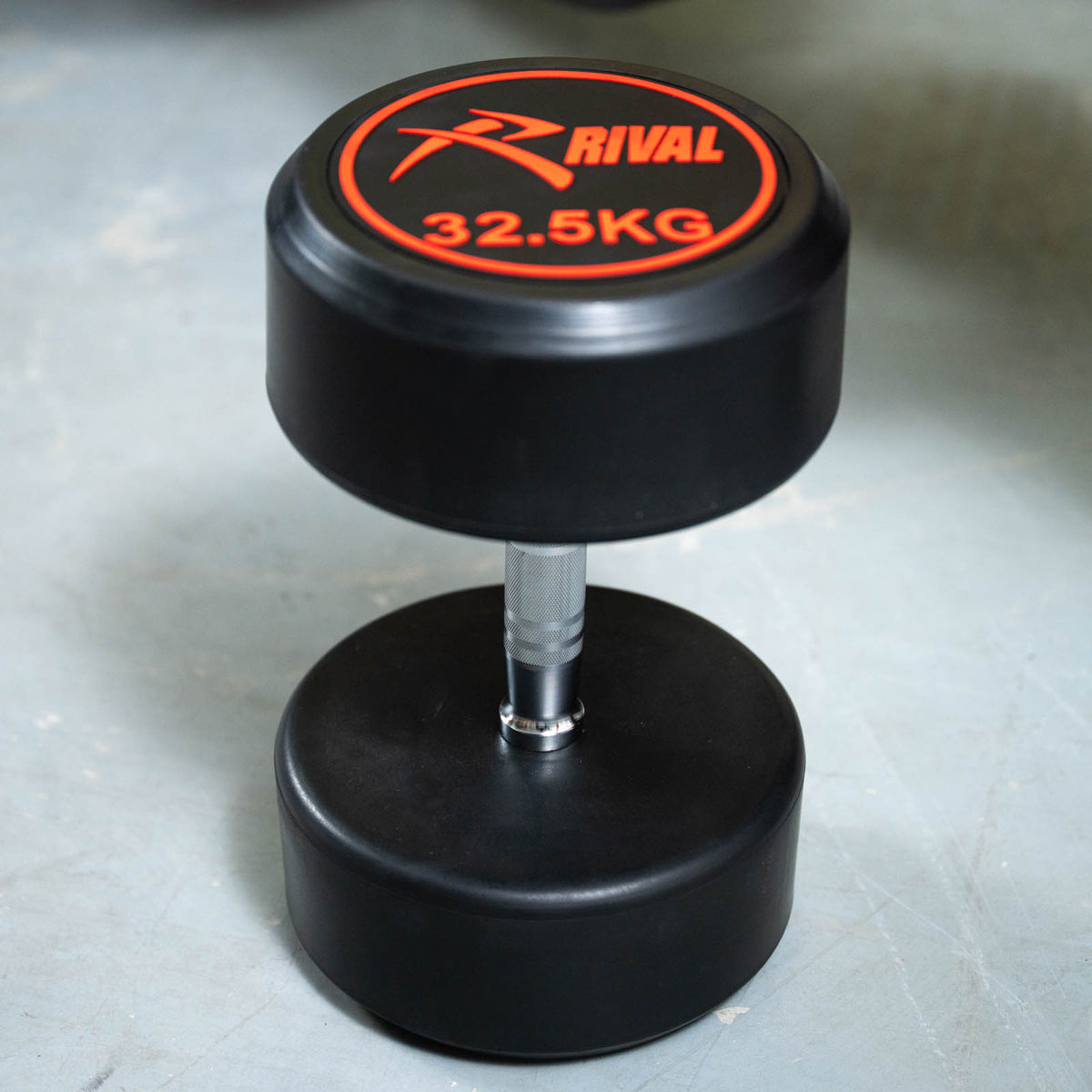 Rival Round Rubber Dumbbells - 32.5kg Pair