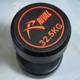 Rival Round Rubber Dumbbells - 32.5kg Pair