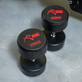 Rival Round Rubber Dumbbells - 35kg Pair