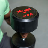 Rival Round Rubber Dumbbells - 40kg Pair