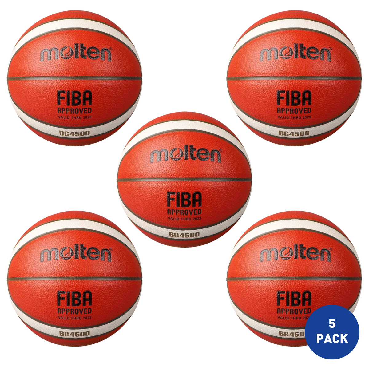 Molten Super League Basketball Size 6 - 5 Pack