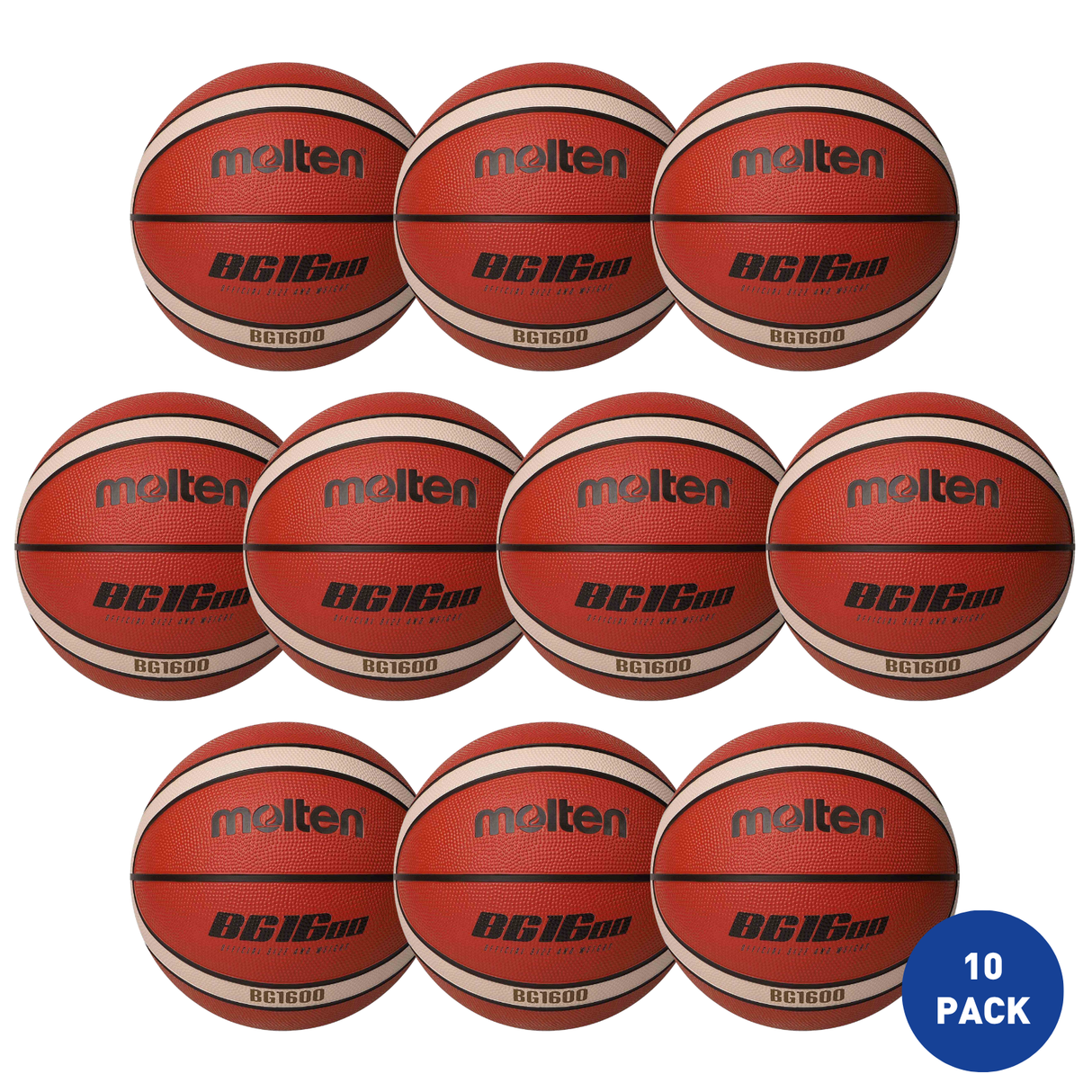 Molten Beginners Basketball Size 7 - 10 Pack