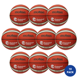 Molten Basketball Ireland Outdoor Basketball Size 6 - 10 Pack