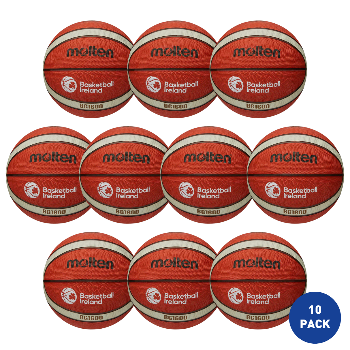 Molten Basketball Ireland Beginners Basketball Size 6 - 10 Pack