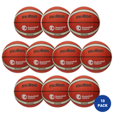 Molten Basketball Ireland Beginners Basketball Size 5 - 10 Pack