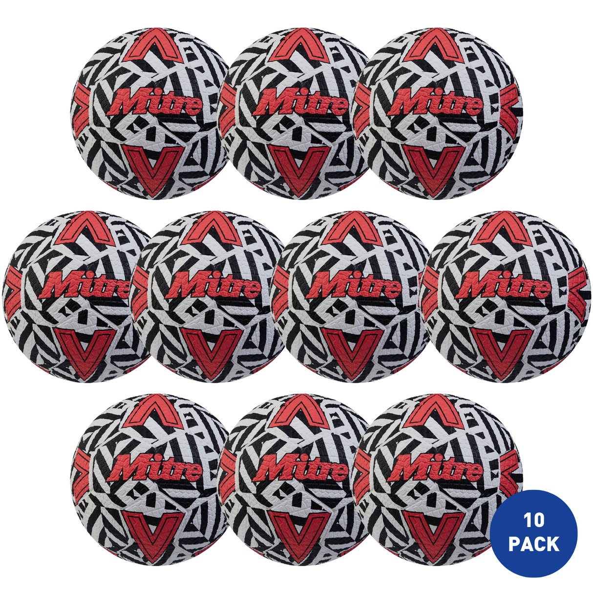 Mitre Street Soccer 24 Football - 10 Pack