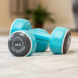 Body Sculpture Vinyl Dumbbell Set - 2 x 4kg
