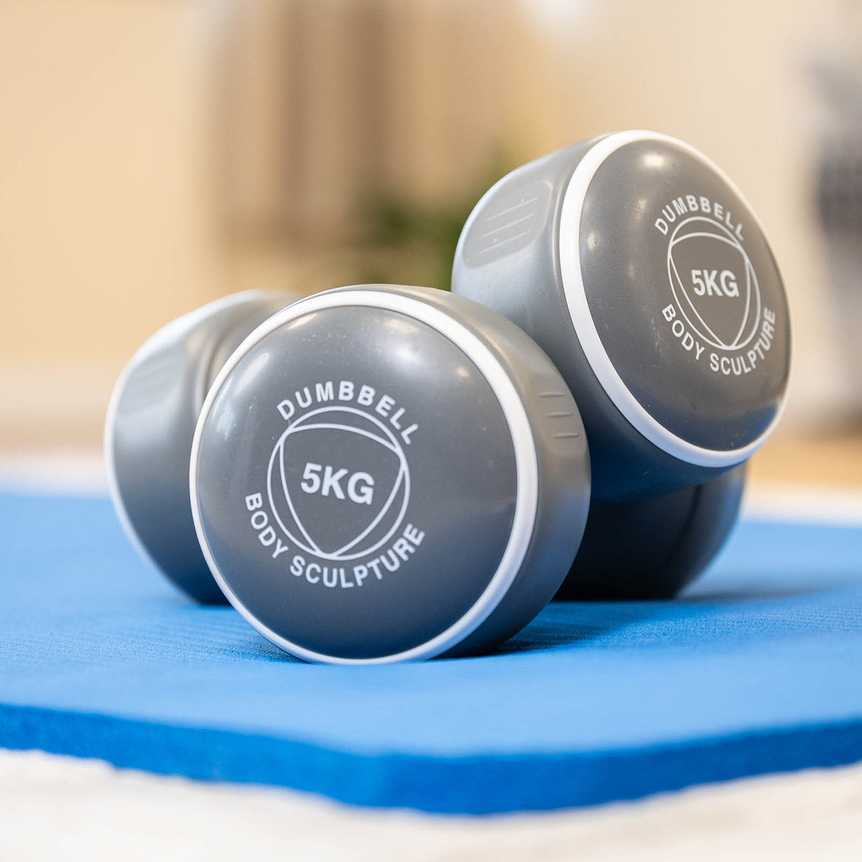 Body Sculpture Vinyl Dumbbell Set - 2 x 5kg