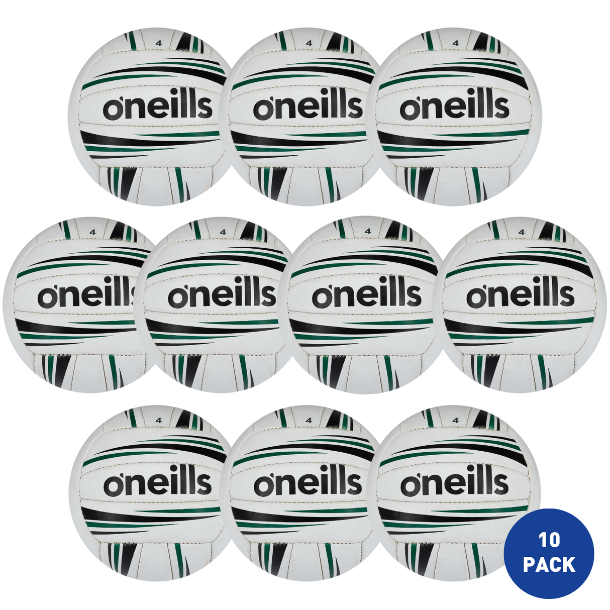O'Neills Inter County GAA Trainer Football Size 4 - 10 Pack
