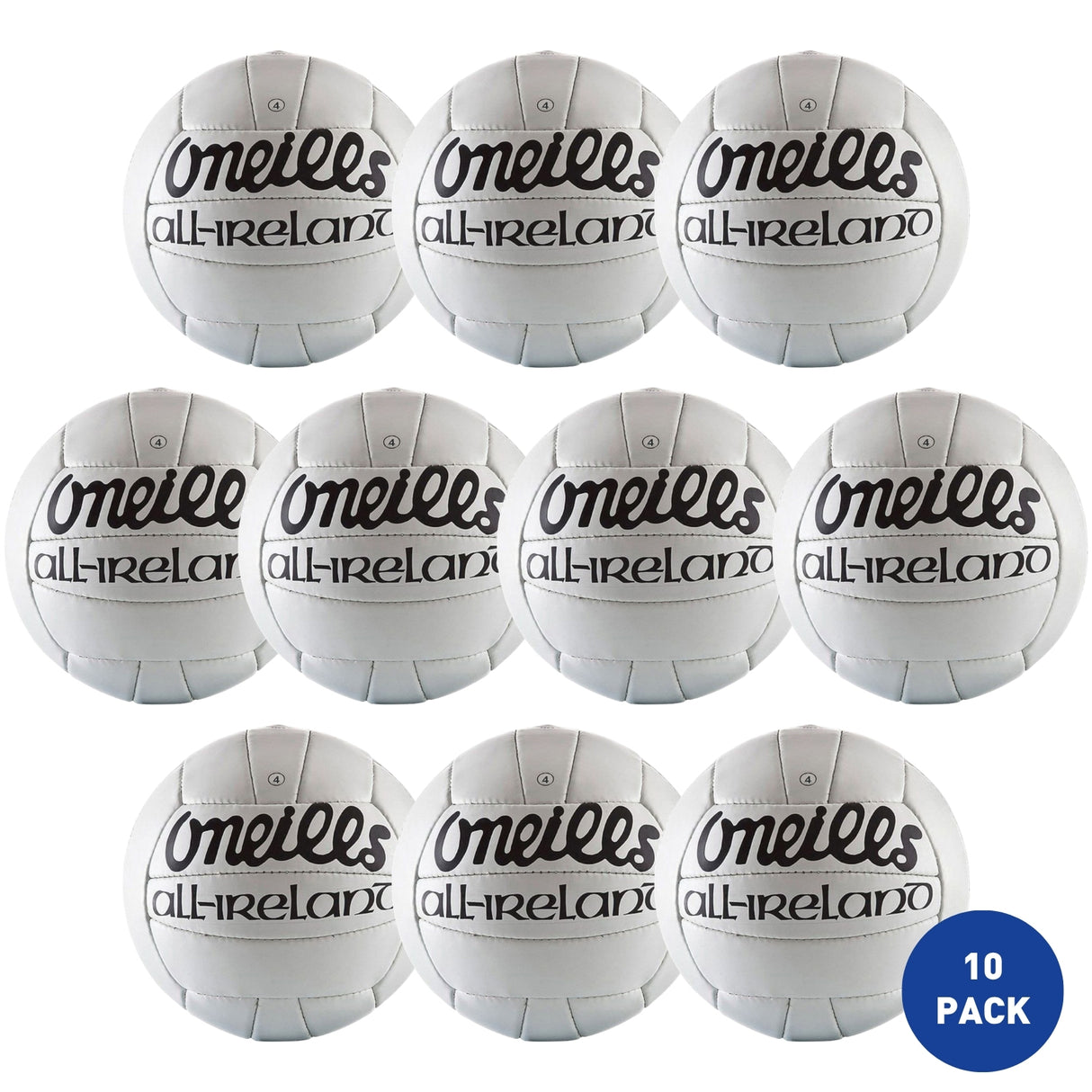 O'Neills All Ireland Gaelic Football Size 4 - 10 Pack
