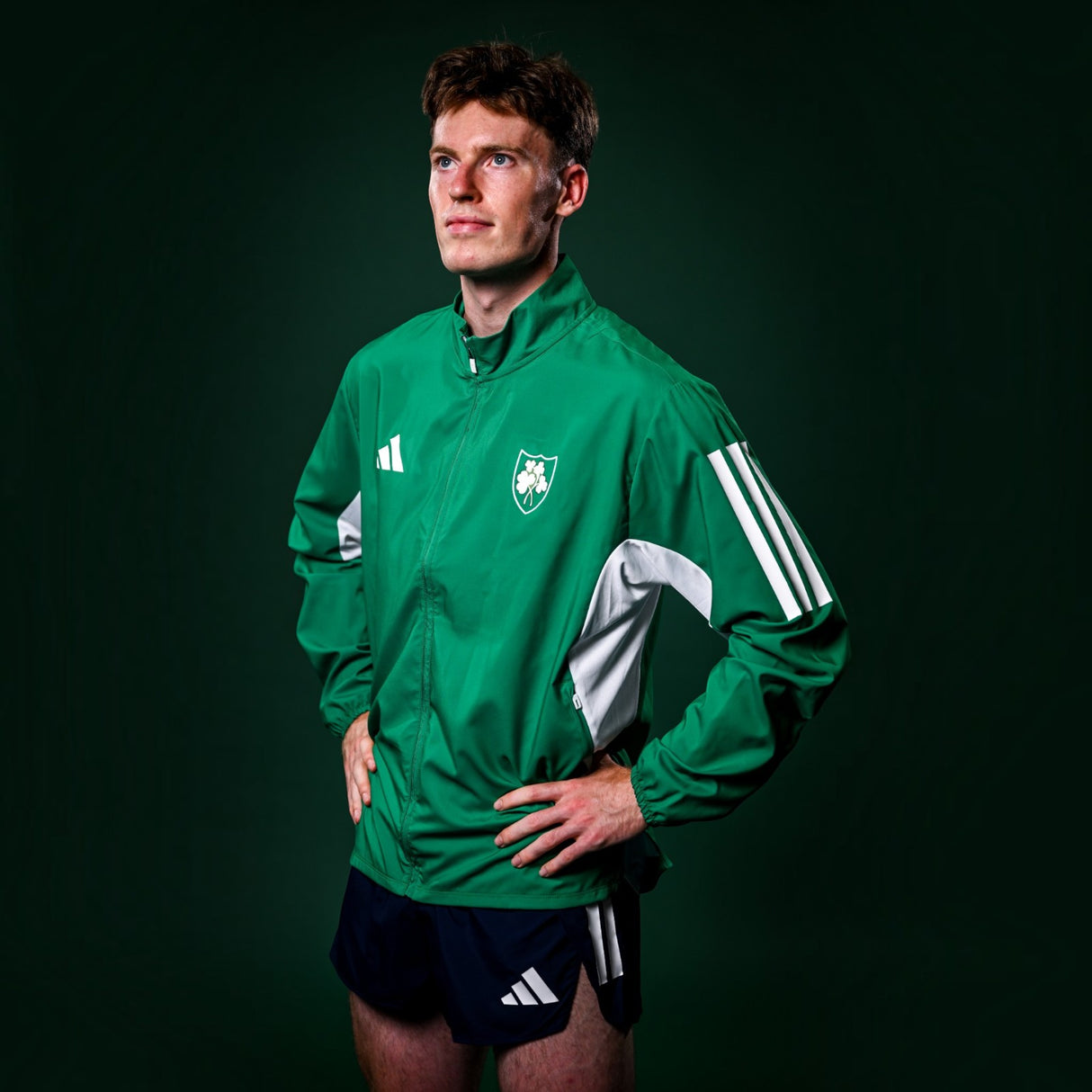 adidas Athletics Ireland Mens Lightweight Running Jacket