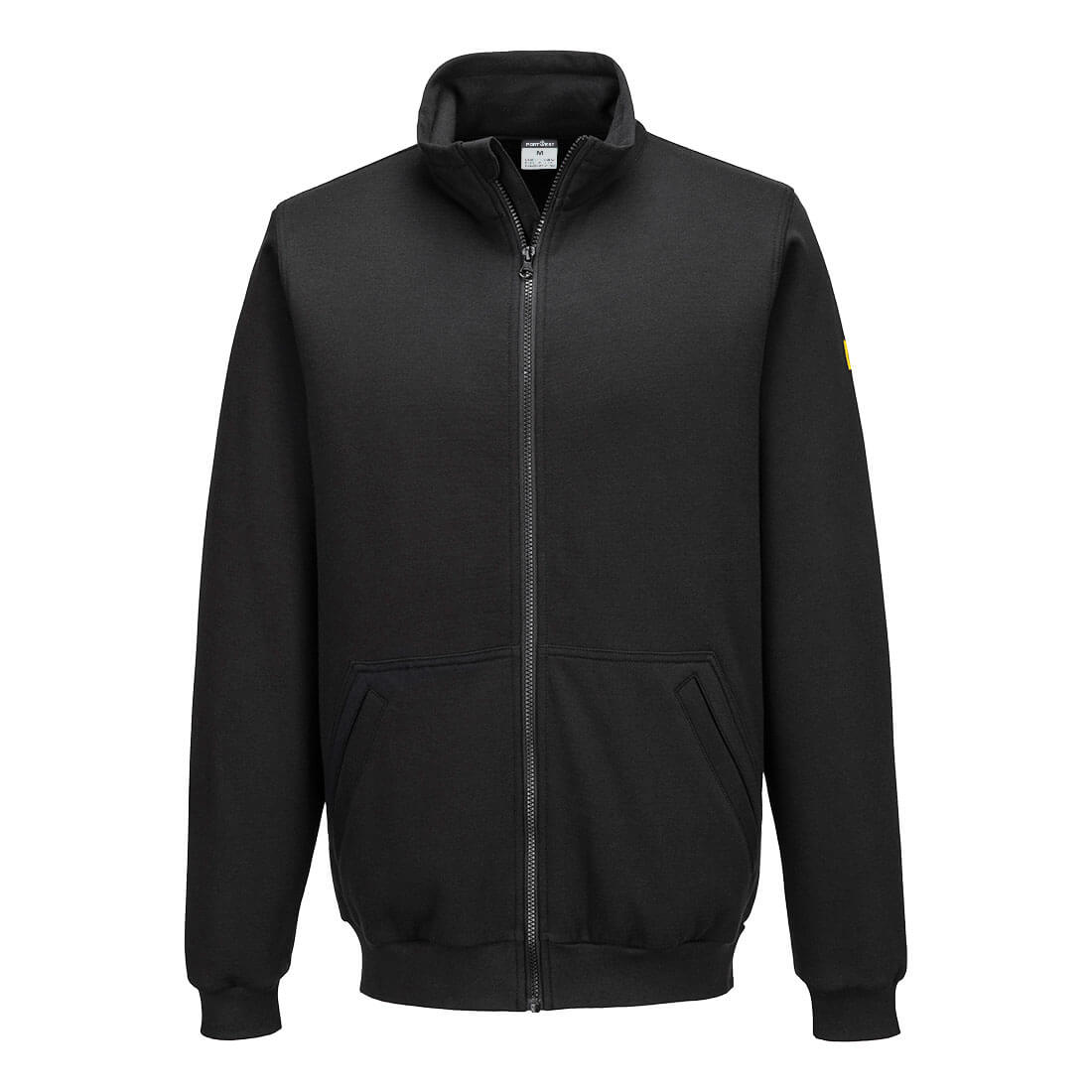 Portwest Anti-Static ESD Zip Sweatshirt Black