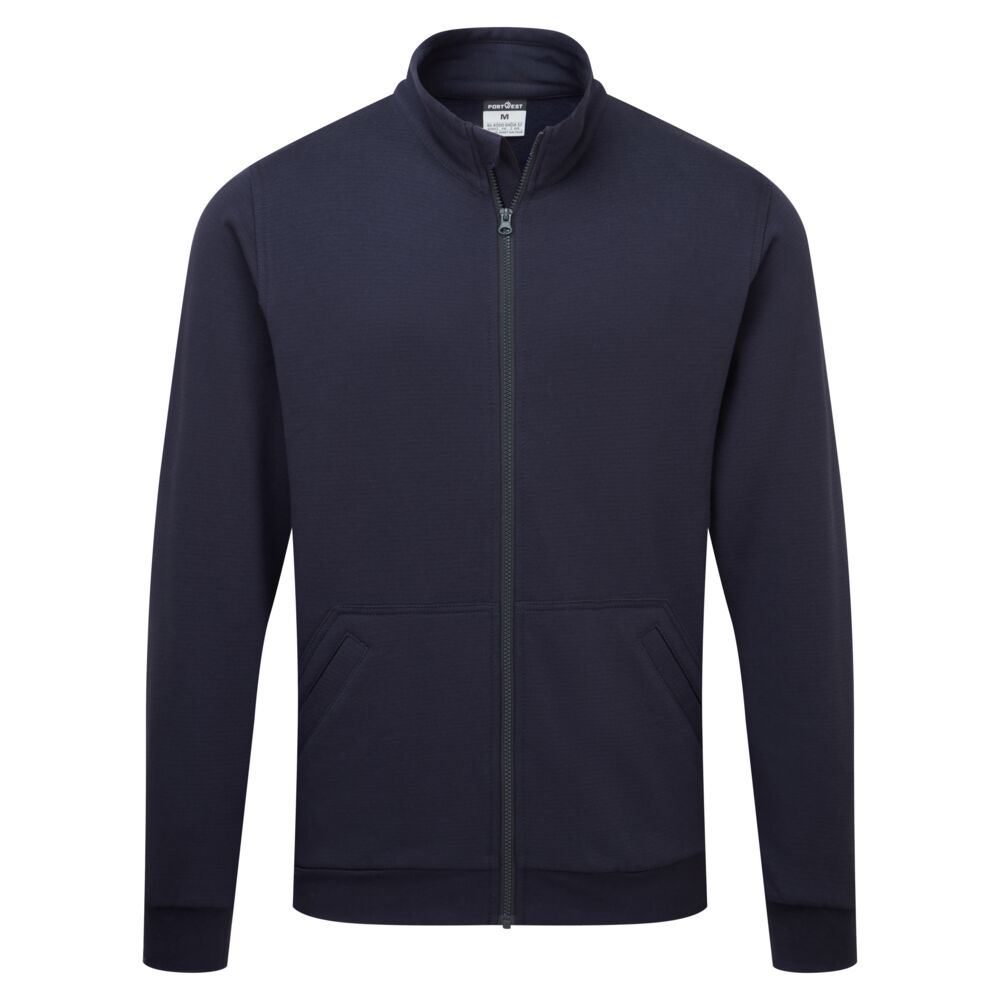 Portwest Anti-Static ESD Zip Sweatshirt Navy