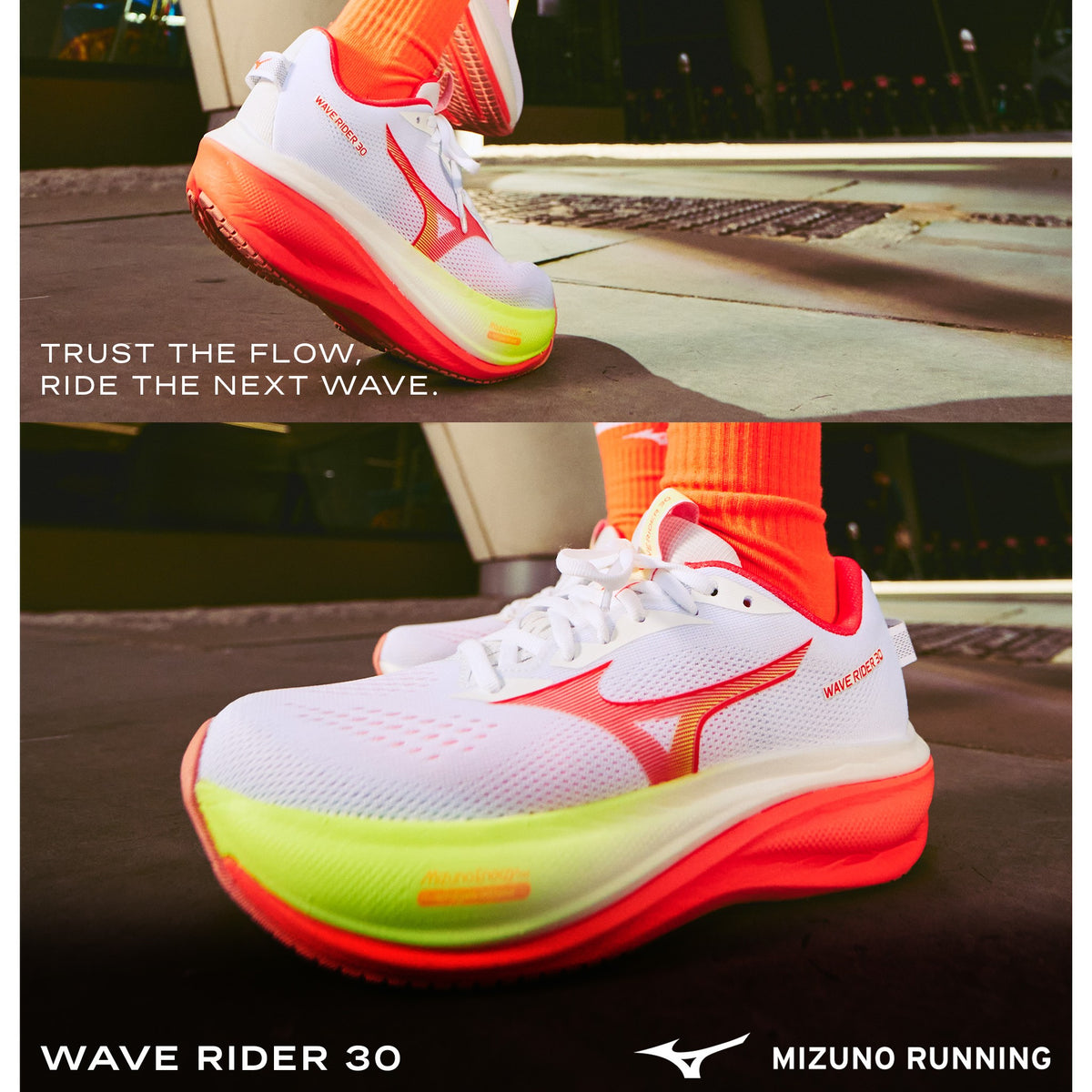 Mizuno Wave Rider 30 Womens Cushioned Running Shoes