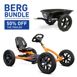 BERG Buddy B-Orange Go-Kart and Trailer