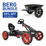 BERG Rally APX Red 3 Gears Go-Kart and Trailer