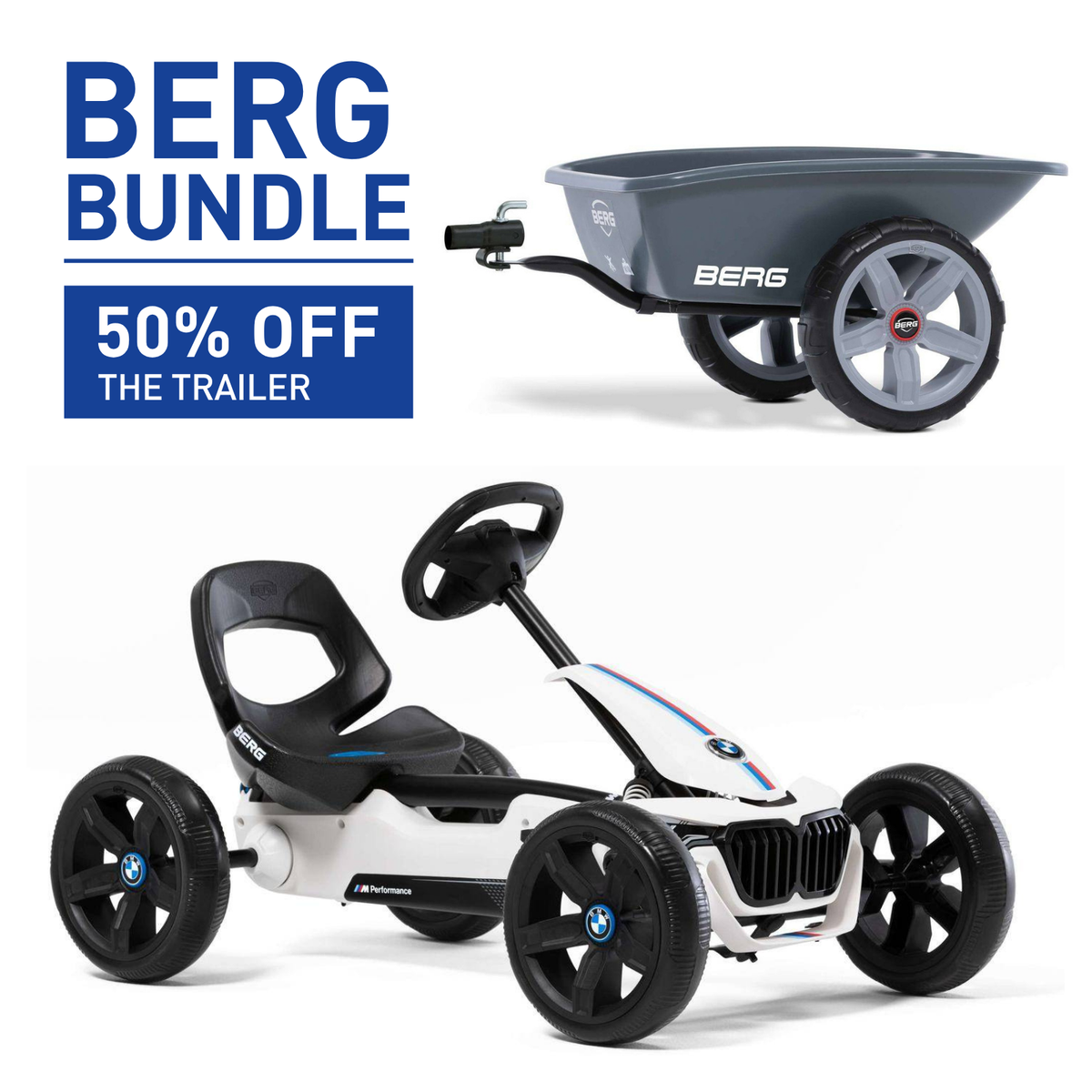 BERG Reppy BMW Go-Kart and Trailer