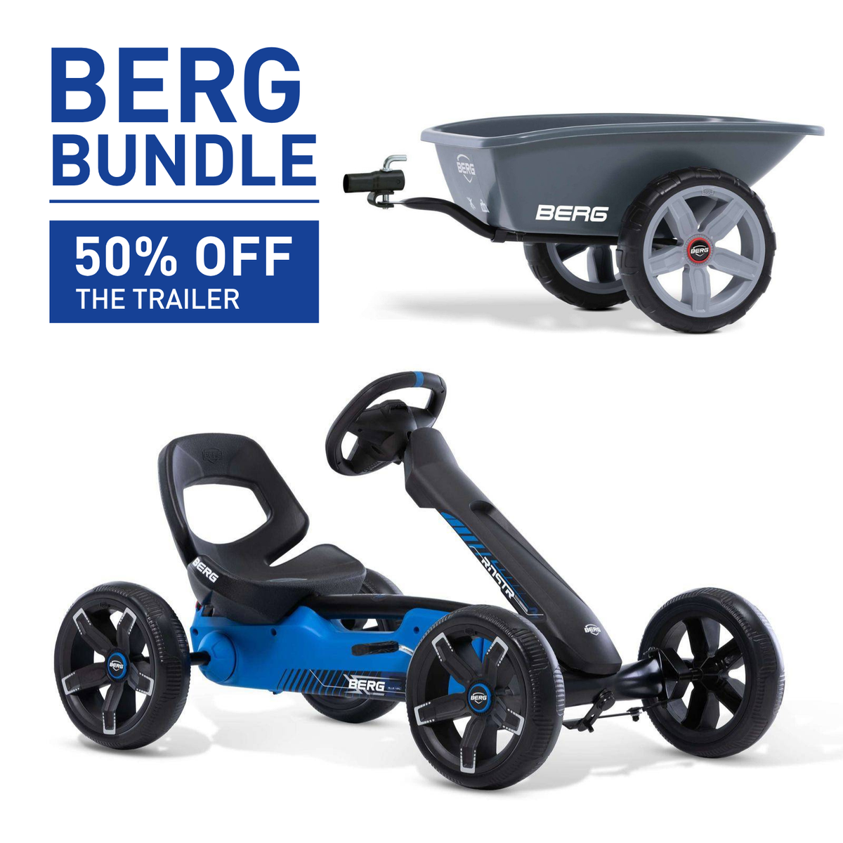 BERG Reppy Roadster Go-Kart and Trailer