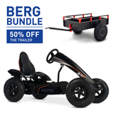 BERG XL Black Edition BFR Go-Kart and Trailer