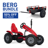 BERG XL Case IH BFR Go-Kart and Trailer