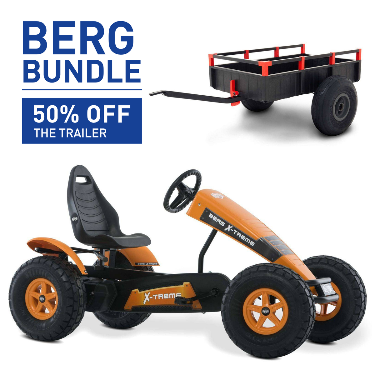 BERG XL X-Treme BFR Go-Kart and Trailer