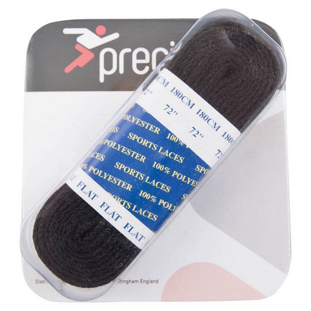 Precision 180cm Flat Laces Black