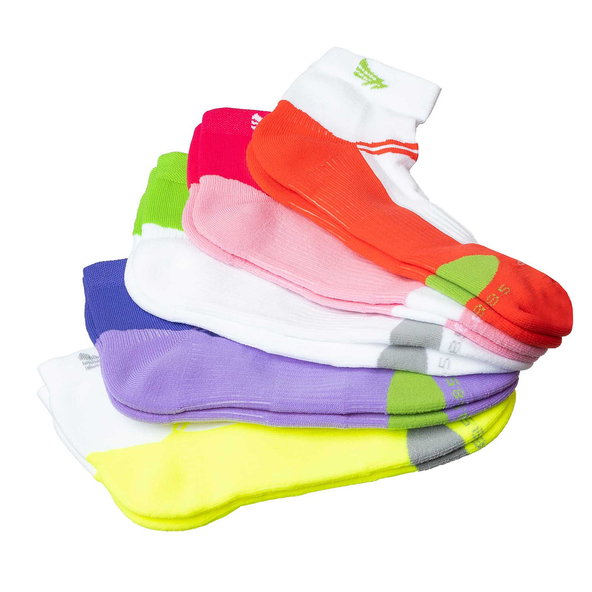 Puresox Cushioned Womens 5 Pack Socks Multi