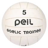 Peil Gaelic Trainer Football Size 5 White - 10 Pack
