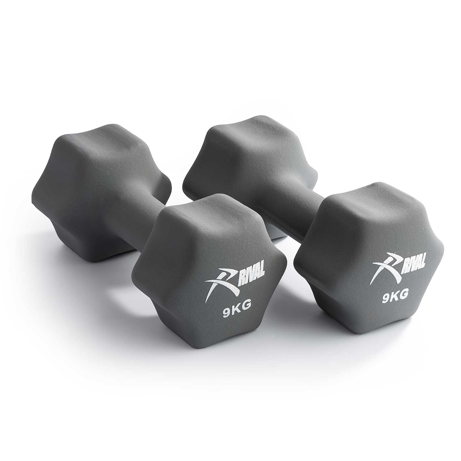 Rival Neoprene Dumbbells 9kg Pair - Main Image